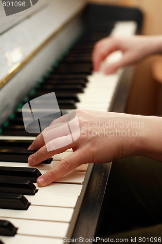 Image of Hands playing piano