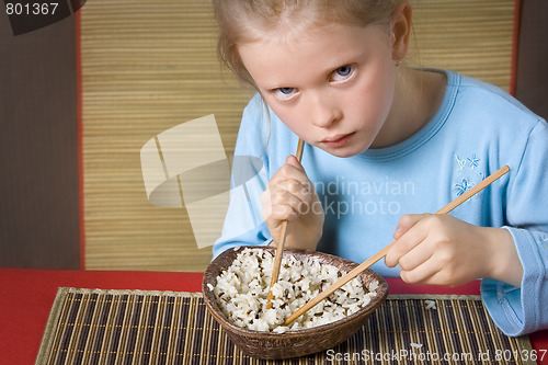 Image of Eating rice