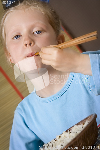 Image of Eating rice