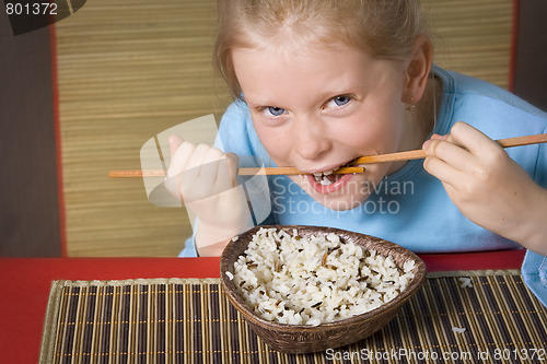 Image of Eating rice