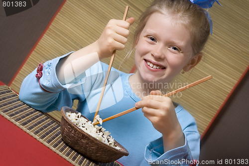 Image of Eating rice