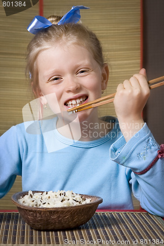 Image of Eating rice