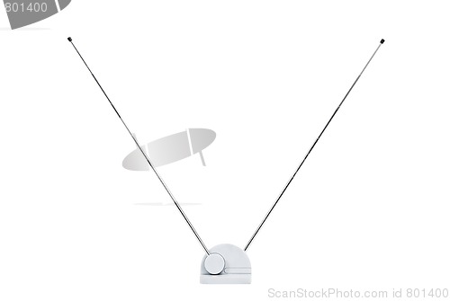 Image of Old TV antenna isolated
