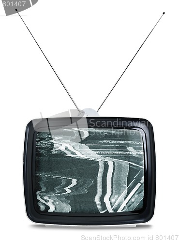 Image of Retro TV isolated on white