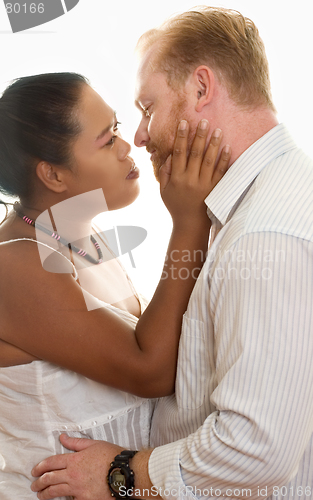 Image of Mixed Race Embrace