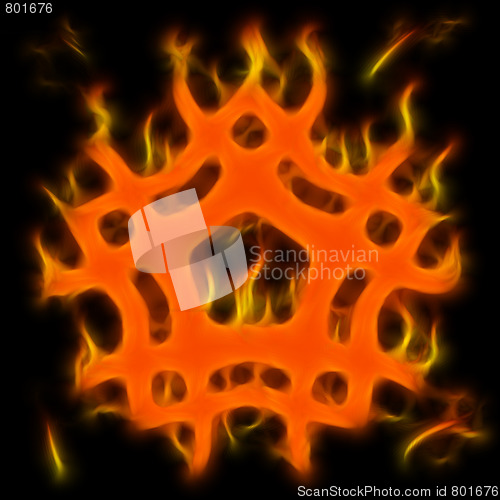 Image of Abstract of mystery pentagram-symbol