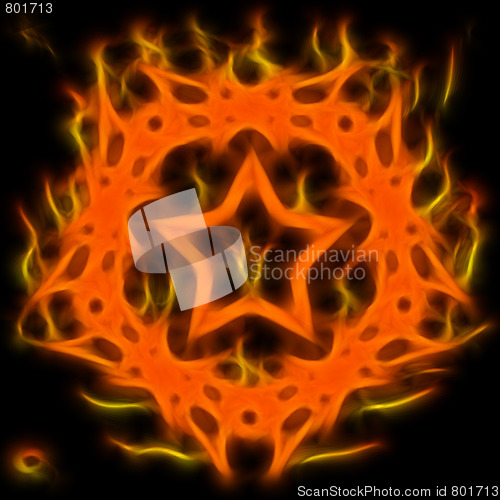 Image of Abstract of mystery pentagram-symbol