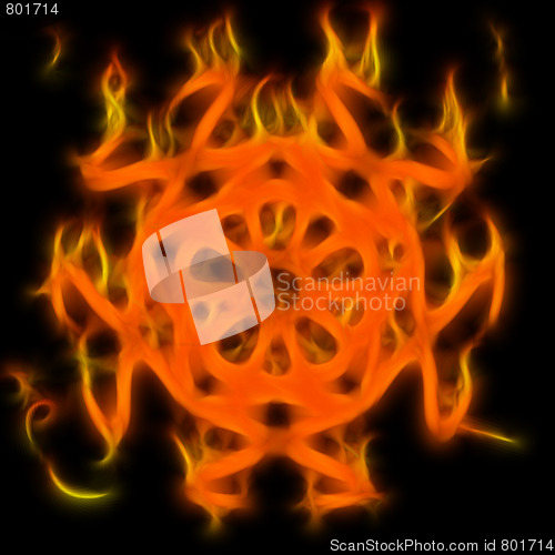 Image of Abstract of mystery pentagram-symbol