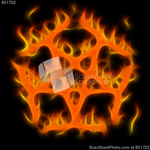 Image of Abstract of mystery pentagram-symbol
