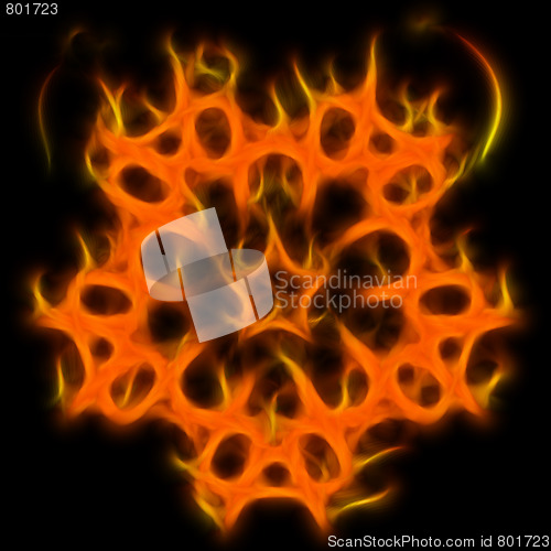 Image of Abstract of mystery pentagram-symbol