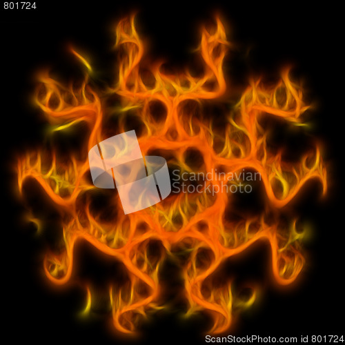 Image of Abstract of mystery pentagram-symbol