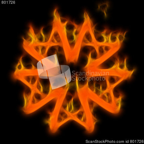 Image of Abstract of mystery pentagram-symbol