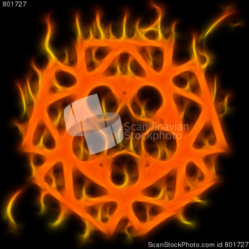 Image of Abstract of mystery pentagram-symbol