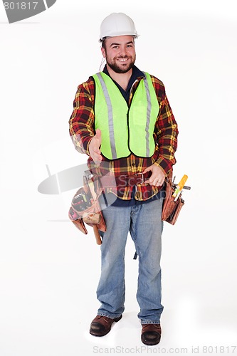 Image of Construction Worker Handshake