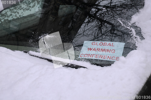 Image of Global Warming Conference Sign