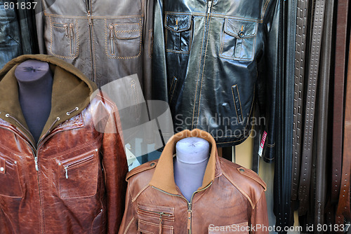 Image of Leather Jackets and Belts