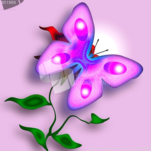 Image of Tender Pink Butterfly