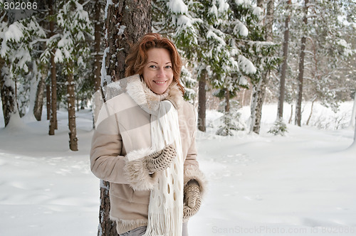 Image of Woman in forest