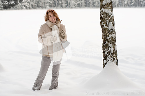 Image of Woman in forest