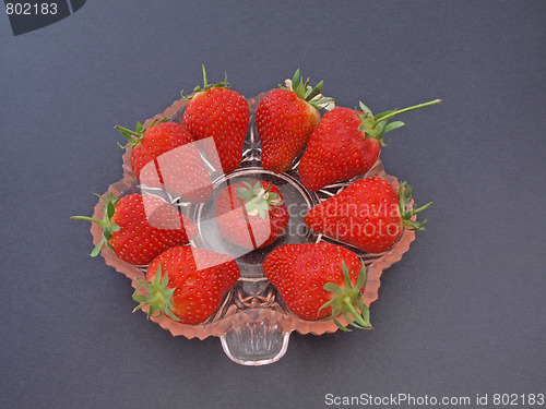 Image of Fresh organic strawberries.