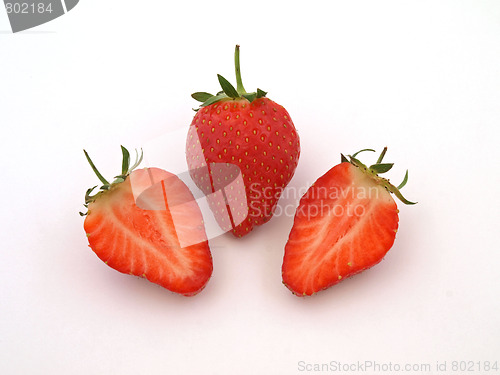 Image of Fresh organic strawberries.