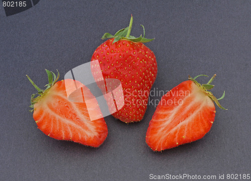 Image of Fresh organic strawberries.