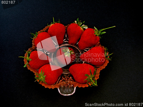 Image of Fresh organic strawberries.