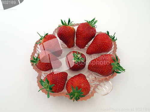 Image of Fresh organic strawberries.