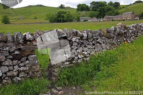 Image of Dry stone wall in Derbyshire England