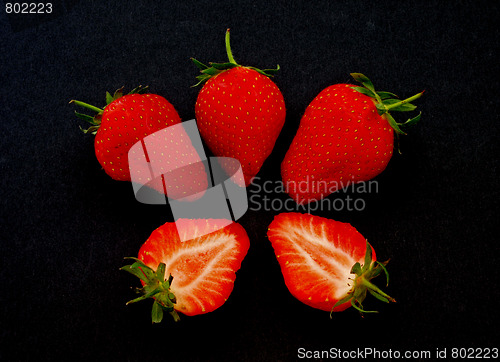 Image of Fresh organic strawberries.