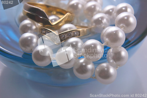 Image of pearls and rings