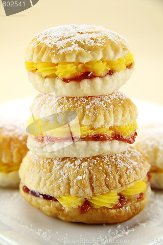 Image of Custard Cake Stack