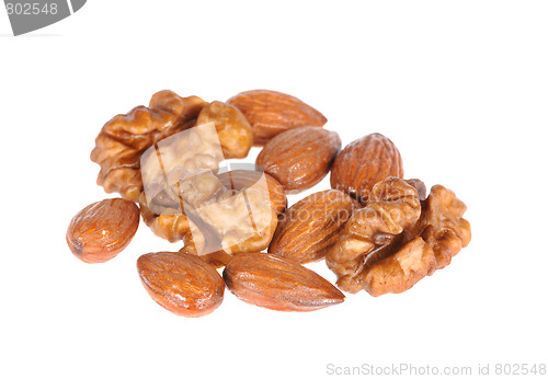 Image of almond and walnuts