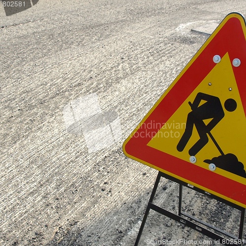 Image of Road works sign