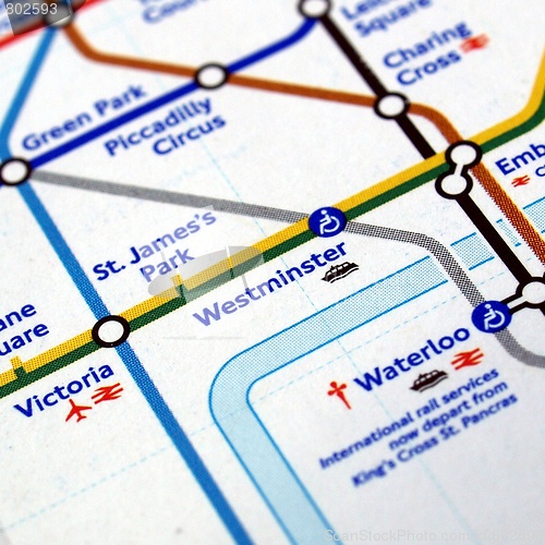 Image of Tube map of London underground