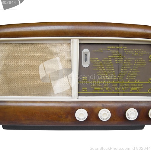 Image of Old AM radio tuner