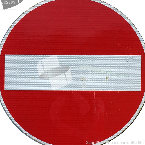 Image of No entry sign