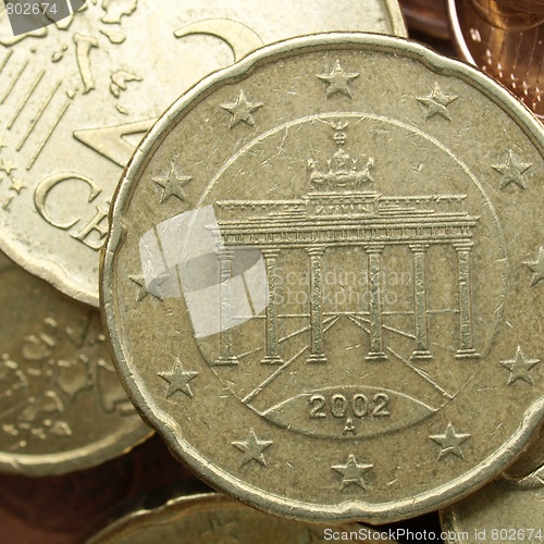 Image of Euro coins background