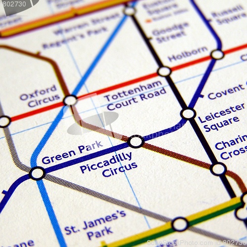 Image of Tube map of London underground