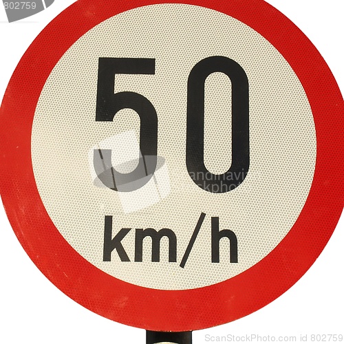 Image of Speed limit sign