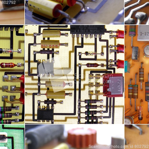 Image of Printed circuits collage