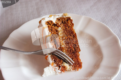 Image of orange cake on a plate