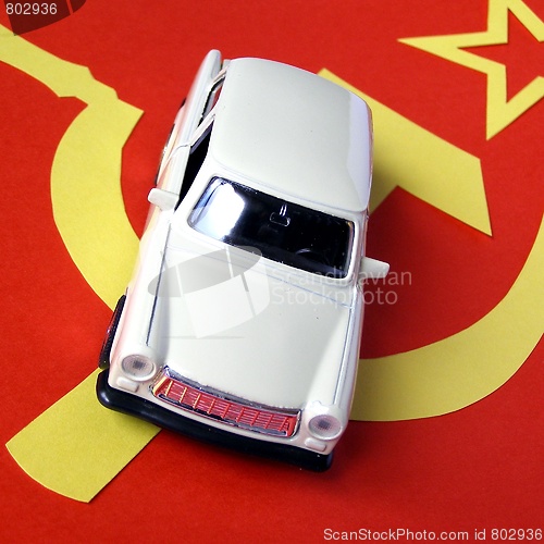 Image of Vintage trabant car model