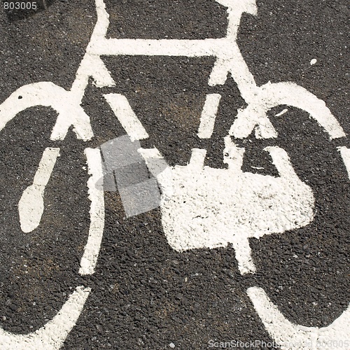 Image of Bike lane sign