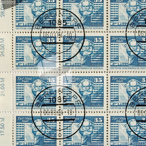 Image of German DDR stamps