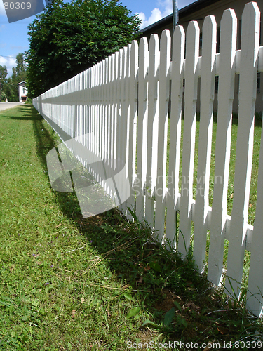 Image of white fence