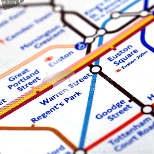 Image of Tube map of London underground