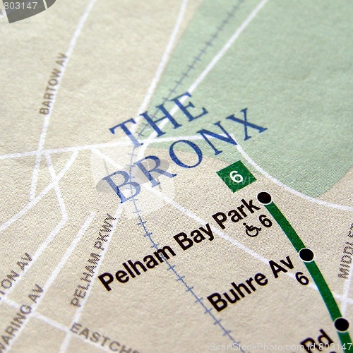 Image of New York subway map