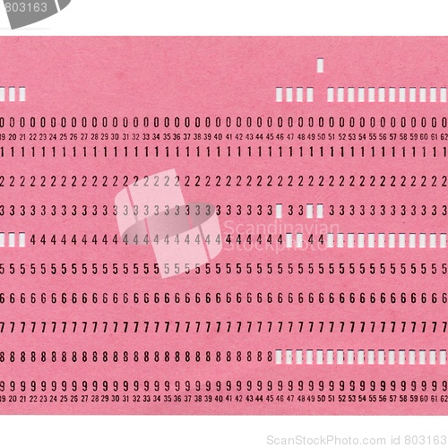 Image of Punched card