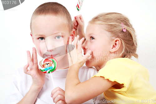 Image of Kids whispering